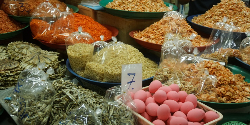 Bustling market near the shrine, offering delicious street food and local delicacies.
