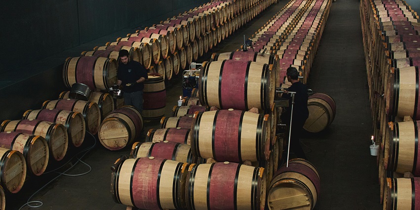 A bottle of prestigious French wine or bubbly champagne, ideal for a taste of France at home.