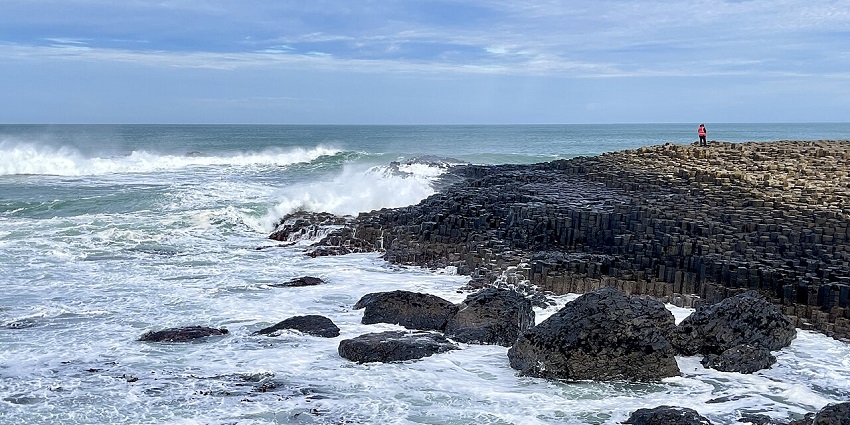 Giant’s Causeway’s basalt columns- a must-see among places to visit near Belfast.