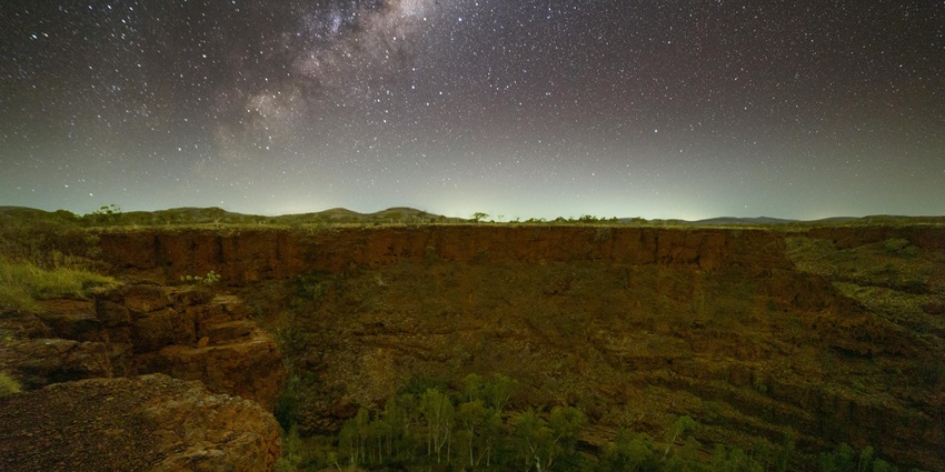 A view of the Milky Way and constellations from one of the clearest night skies on Earth.