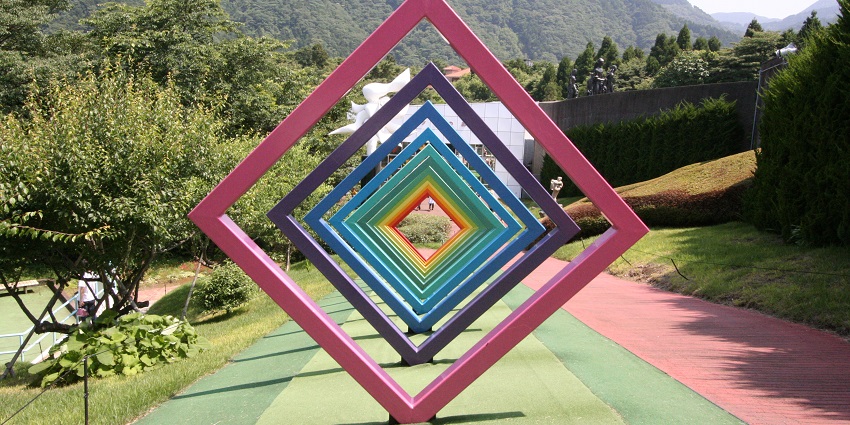 An image of Hakone Valley, a famous place in Japan where art and nature blend beautifully.