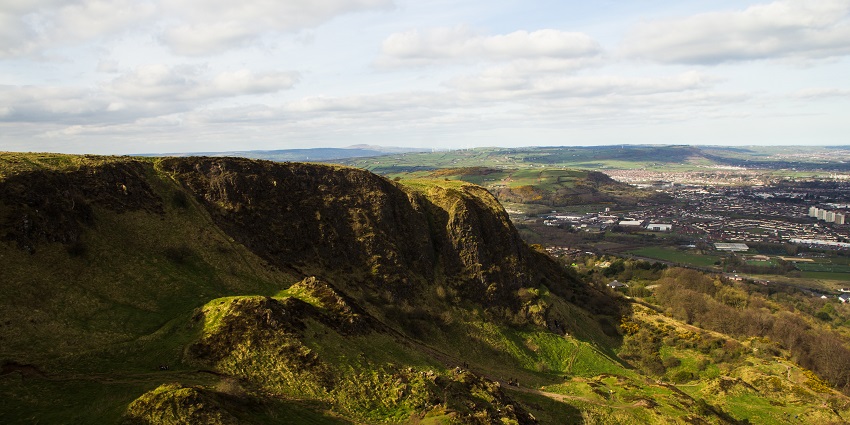 An image showing a view of Cave Hill, one of the top things to do in Belfast.