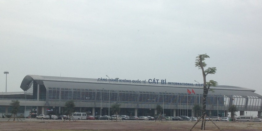 The Exterior of Cat Bi International Airport Terminal in Hai Phong, nearest to Dau Go Cave