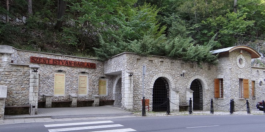 The István Cave, featuring stalagmites and dramatic interiors, caves in Hungary.