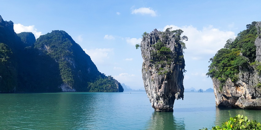 A famous islet with dramatic limestone towers, among the best places to visit near Phuket.