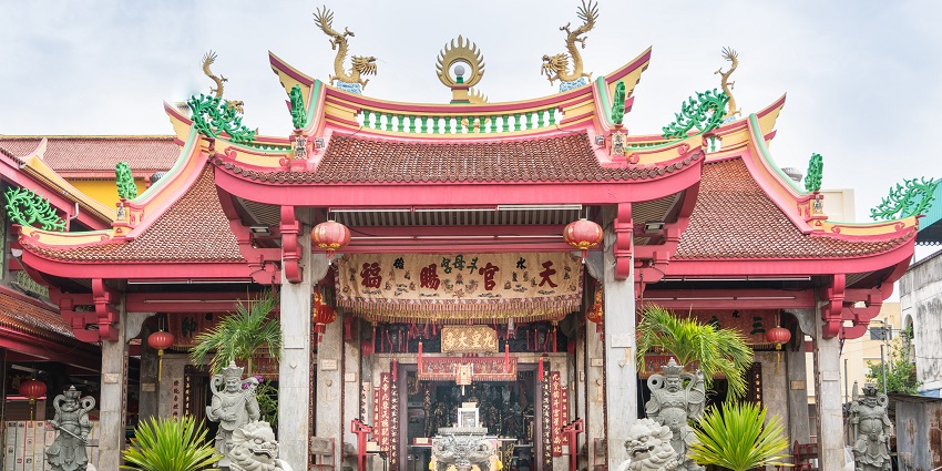 A glimpse of the iconic Jui Tui Shrine, one of the top places to visit in Phuket in May.