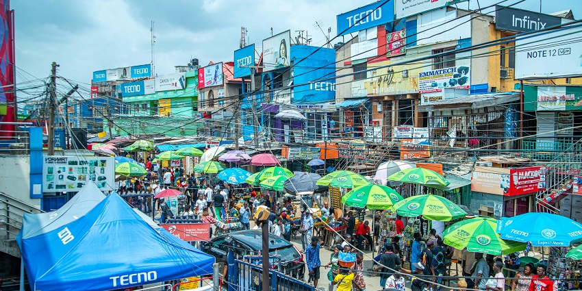 An aerial view of the Khao San Road, one of the top places to visit in Bangkok in October.