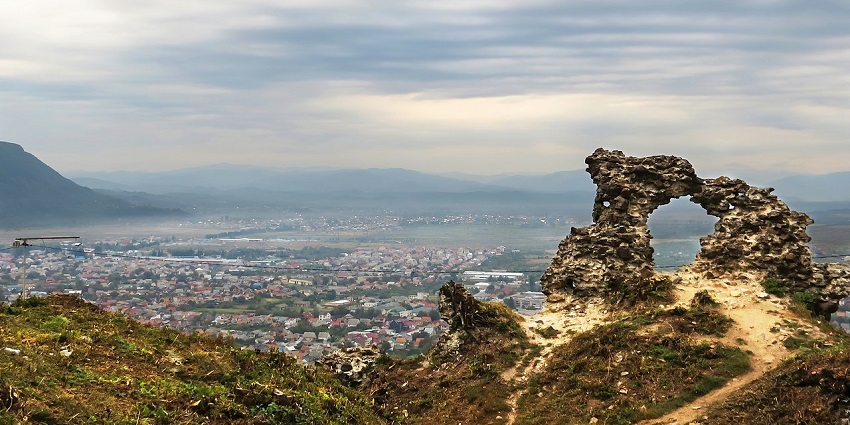 The ruins of a hilltop fortress with sweeping views and ghost stories tied to ancient battles and betrayals.