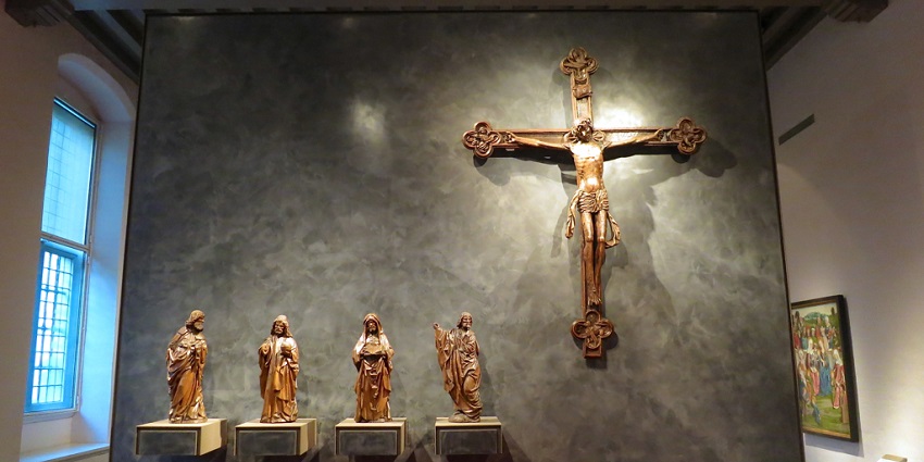 Holy figures kept inside the premises of Museum Catharijneconvent in Utrecht, Netherlands.