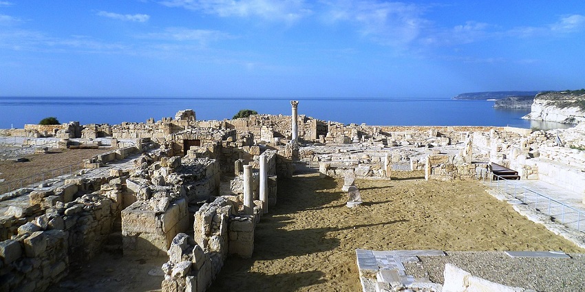 Ancient ruins of Kourion, one of the most remarkable tourist places in Cyprus Limassol.