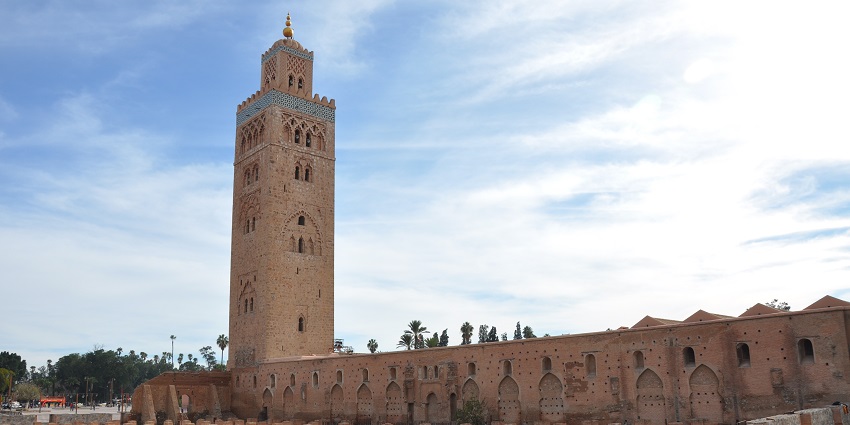 Admire the Koutoubia Mosque, a towering symbol with its impressive minaret visible from miles away, among the best things to do in Marrakech.