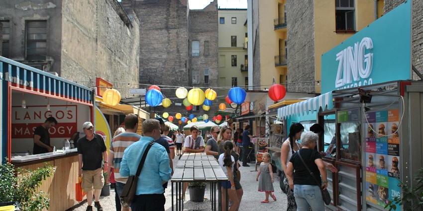 The crowd enjoys street food at the Kuala Lumpur International Food Festival.