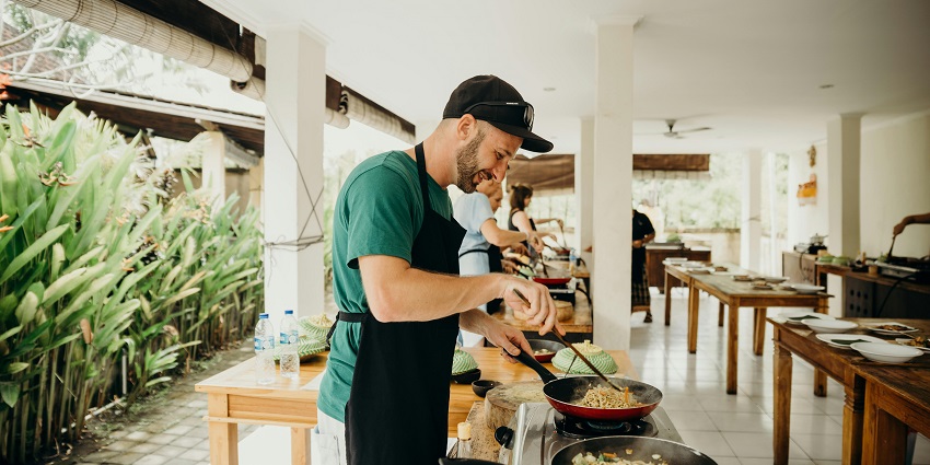 Learn traditional Balinese dishes at Raja Bali Cooking Class with a hands-on experience.