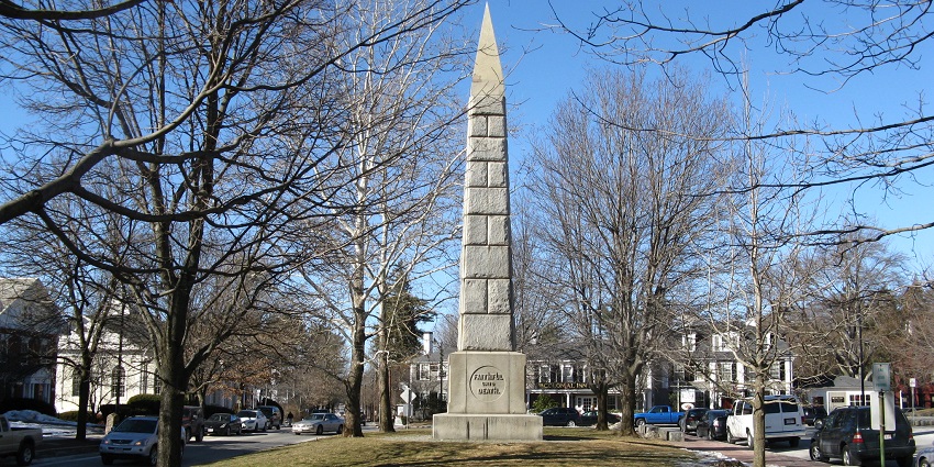 Twin towns at the heart of Revolutionary War history, full of monuments and heritage trails.