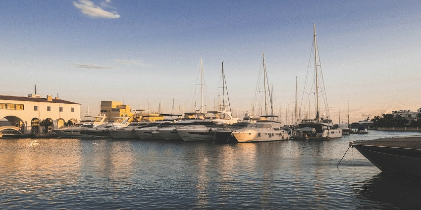 A scenic view of Limassol Marina, one of the top tourist attractions in Cyprus Limassol.