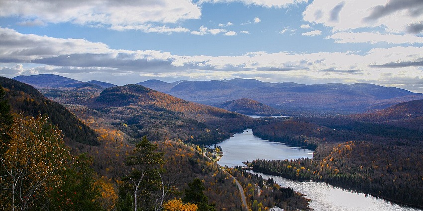 Mont Tremblant is a vibrant mountain with colourful alpine village scenes, one of the best places to visit near Montreal.