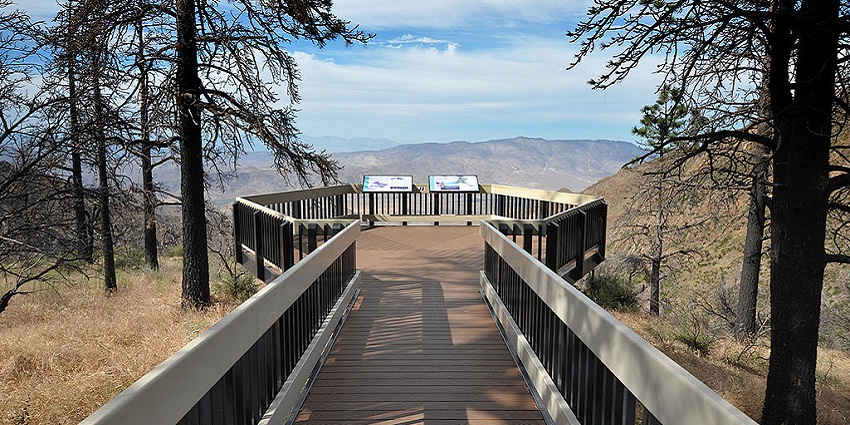 A peaceful mountain retreat offering pine forests, hiking trails, and scenic overlooks near San Diego.
