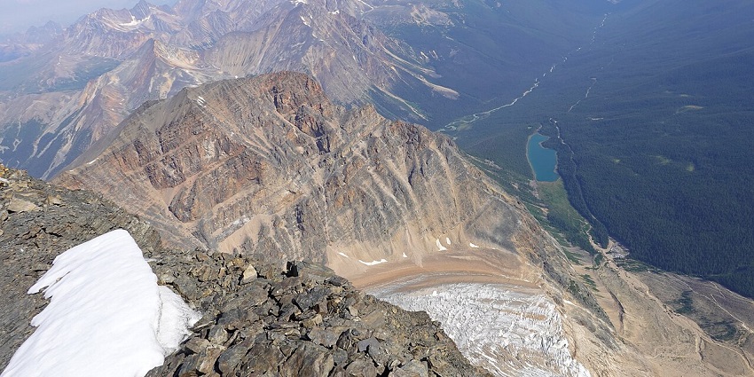 The gigantic Mount Edith Cavell with its magnificent ranges captured on a beautiful morning.