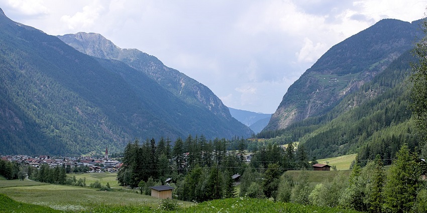 An image of Ötztal Valley, the best place to visit in Austria for mountain sports and nature.