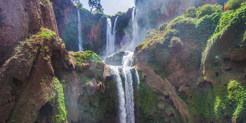 Take a day trip to the Ouzoud Waterfalls, where you can enjoy breathtaking views and a peaceful atmosphere.