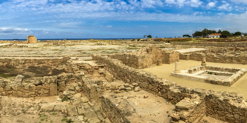 The Paphos Archaeological Park, listed among the Paphos Cyprus tourist places.
