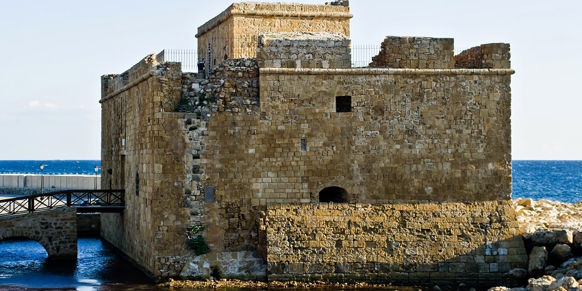 An image of Paphos Castle, a landmark among places to visit in Paphos, Cyprus.