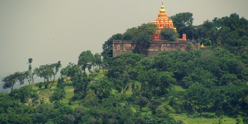 Parvati Hill in Pune features historic temples atop a hill, providing scenic city vistas