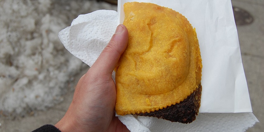 An image showing Jamaican patty, one of the best foods to eat in Jamaica.