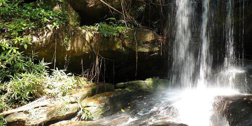 Phnom Kulen waterfall in Siem Reap Province one of the best waterfall amongst the waterfalls in Cambodia.