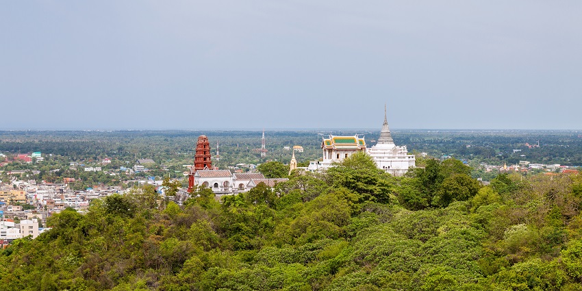 Glimpse of Phra Nakhon Khiri, also known as Khao Wang is one of the most iconic landmarks.