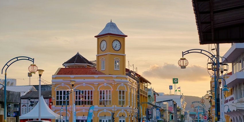 Phuket Old Town, with its colonial buildings and aura, is one of the best places to visit in Phuket in August.