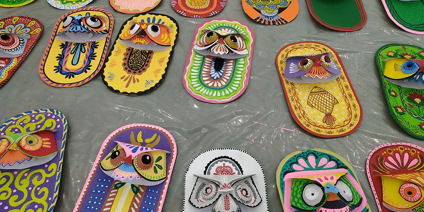 Pohela Boishakh placard displayed at Dhaka University, celebrating the Bengali New Year.