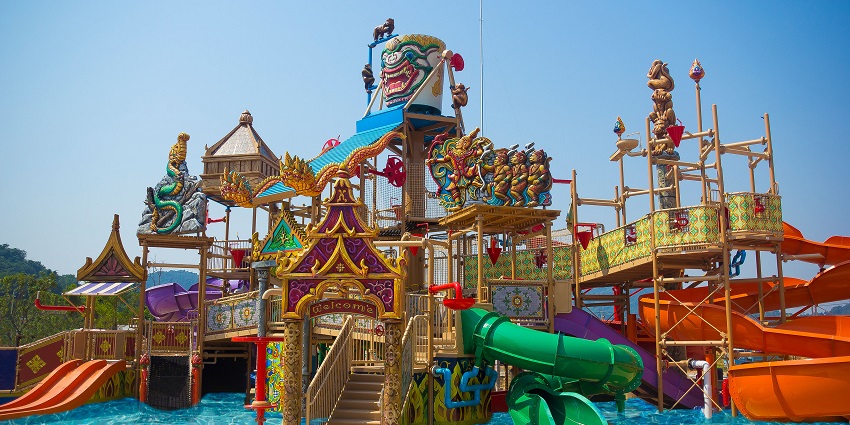 Ramayana waterpark is one of the most exciting and thrilling spots to visit near Nong Nooch tropical gardens