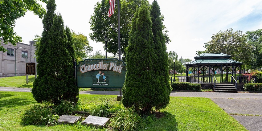 A peaceful view of Utica Park – perfect for outdoor lovers seeking the best things to do in Angels Camp.