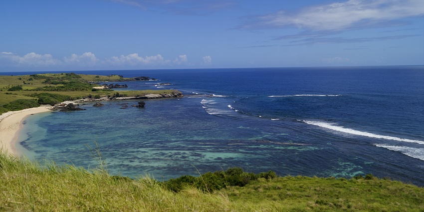 Gunahon Island's rolling hills and coastal views- top things to do in Bicol Philippines