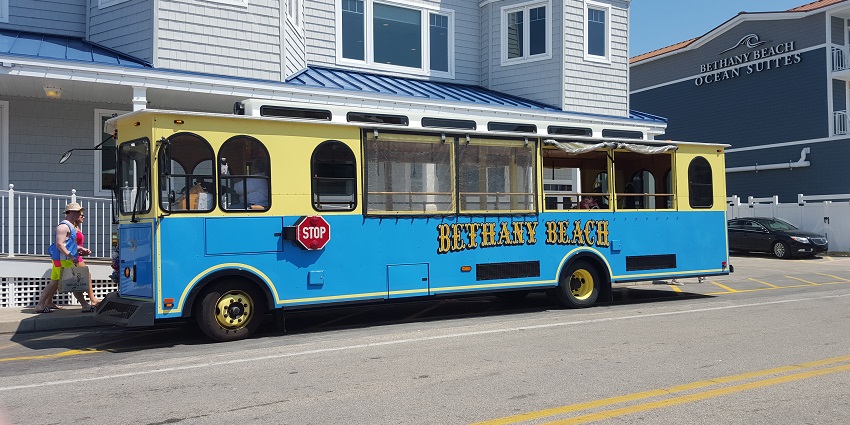 Ride the Bethany Beach Trolley for a charming local journey and scenic views of the town.