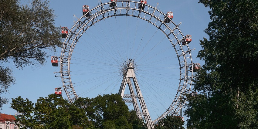 An image of stunning Ferris wheel riding is one of the top things to do in Austria in November.