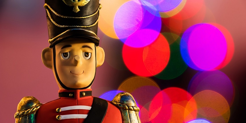 An image of a small toy resembling a Royal Guard figurine, an iconic thing to buy in UK.