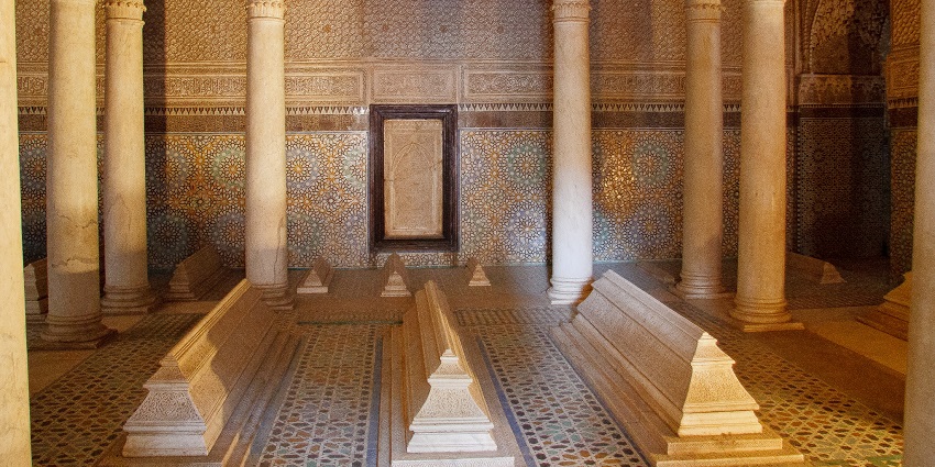 Discover the historical Saadian Tombs, a well-preserved royal necropolis dating back to the 16th century.