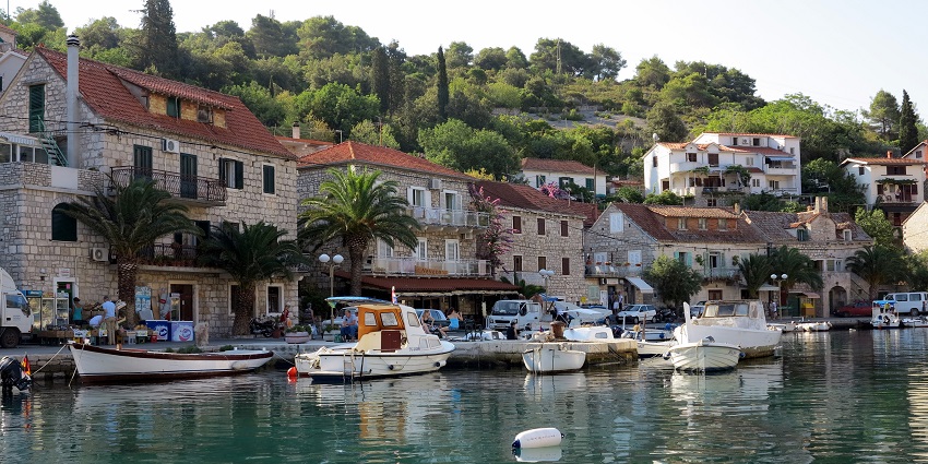 Sip seaside coffee in Stomorska’s harbor,laid-back joy among things to do in Solta Croatia.