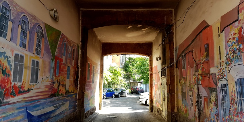 Things to do in Yerevan include exploring colourful murals and graffiti showcasing local culture on city walls.