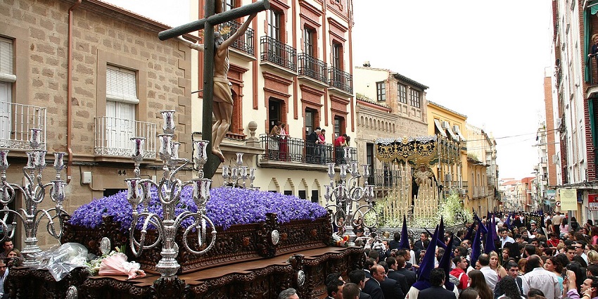 Devotees carry religious icons through quiet Chilean streets during one of the festivals in Chile.