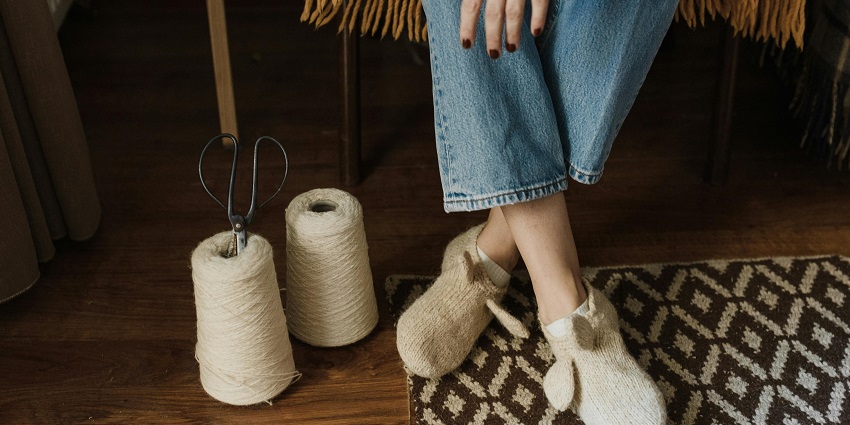 Cosy and durable slippers made from genuine Irish sheepskin, ideal for comfort and warmth.
