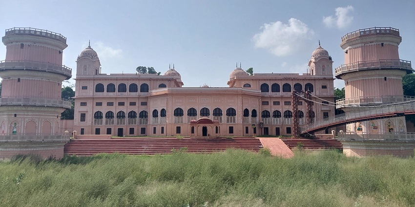 Sheesh Mahal Patiala with intricate architecture and calm garden surroundings