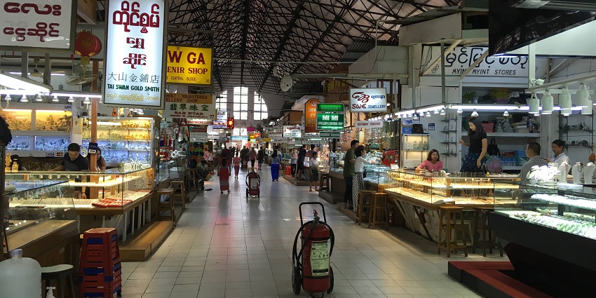 Shop at Bogyoke Aung San Market for gems, crafts, and classic things to do in Yangon.