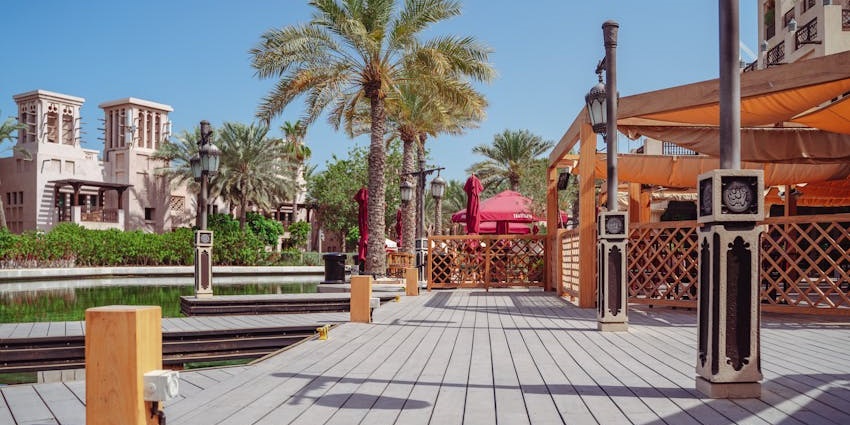 Image of the beautiful Restaurant Pier in Dubai in July