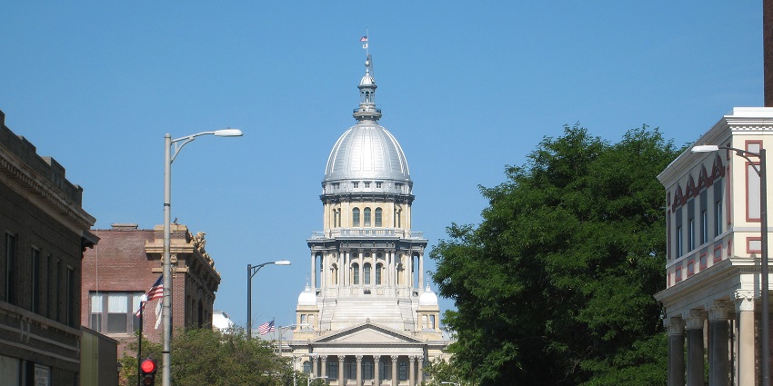 Springfield skyline and historic buildings, one of the top places to visit near Chicago for history.