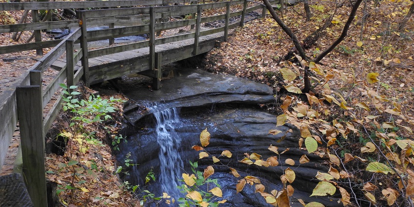 The waterfalls and canyons at Starved Rock State Park, among the places to visit near Chicago.