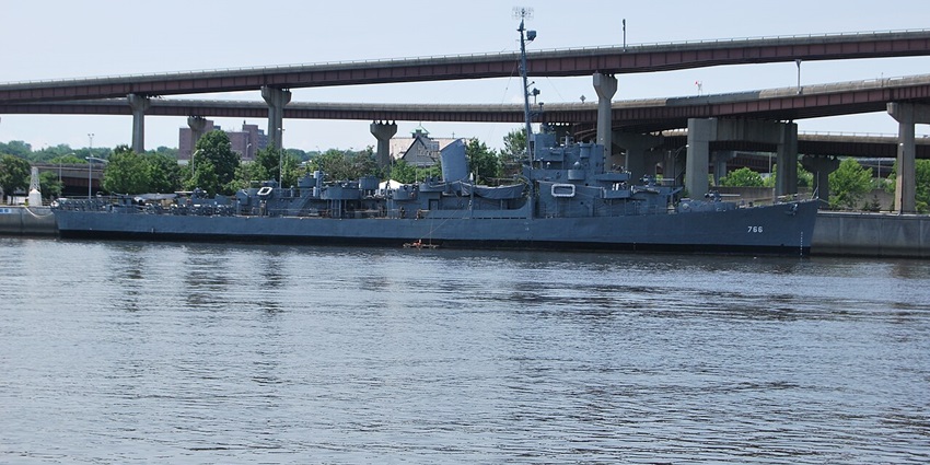 An image of the USS Slater, a place to explore among the top things to do in Albany, Ny.