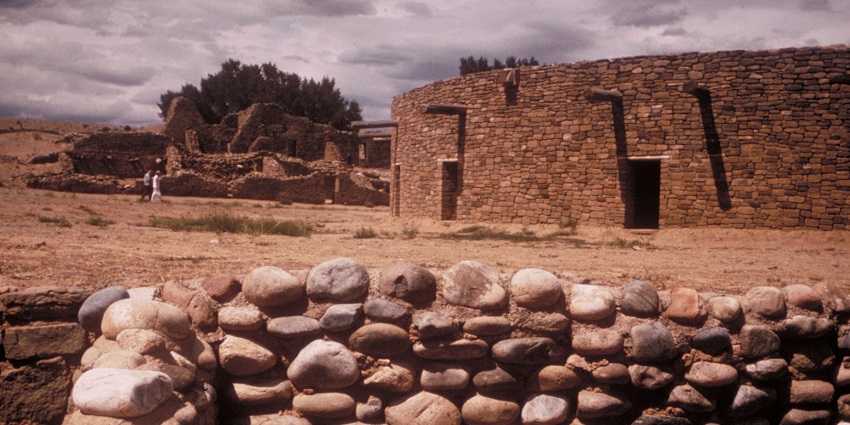 An image of the Reconstructed Great Kiva, one of the ideal tourist things to see in Aztec, NM.